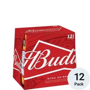 Budweiser 12oz 12pack Bottles