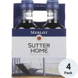 Sutter Home Merlot 4 Pack 187ml