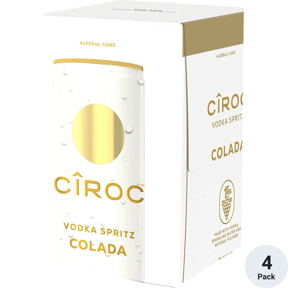 Ciroc Cocktails Vod Spring Colada Can 4pk 355ml